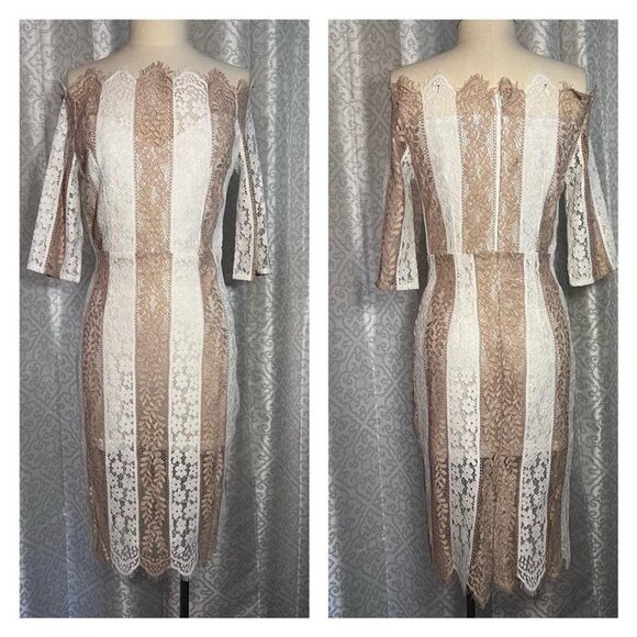 Clocolor Lace elegant off shoulder dress - Picture 1 of 4